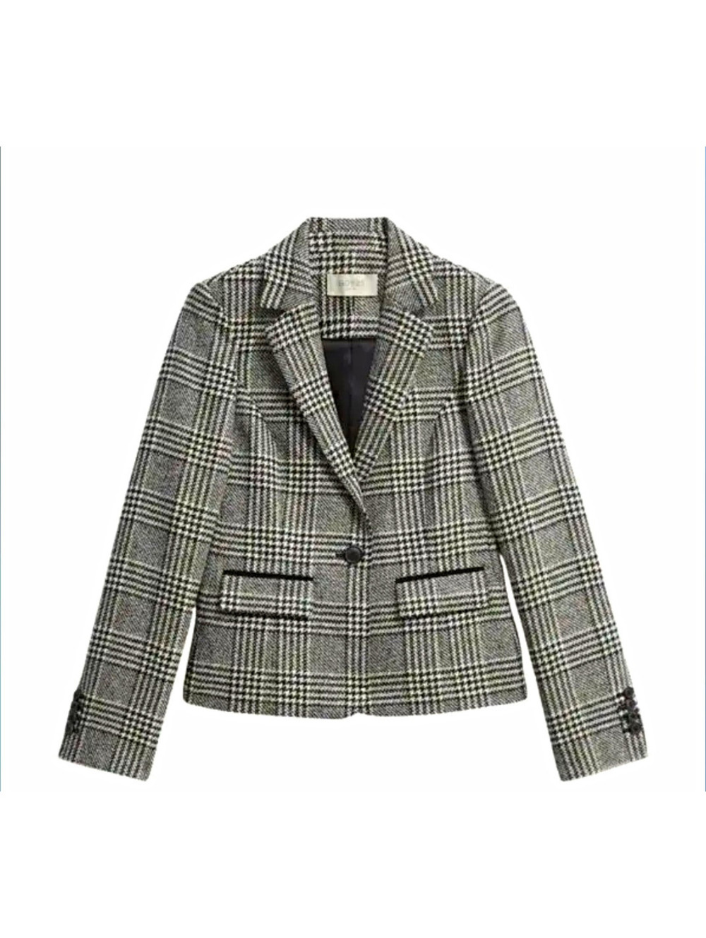 NWOT Hobbs London Brea Plaid  Blazer Wool Sz 2